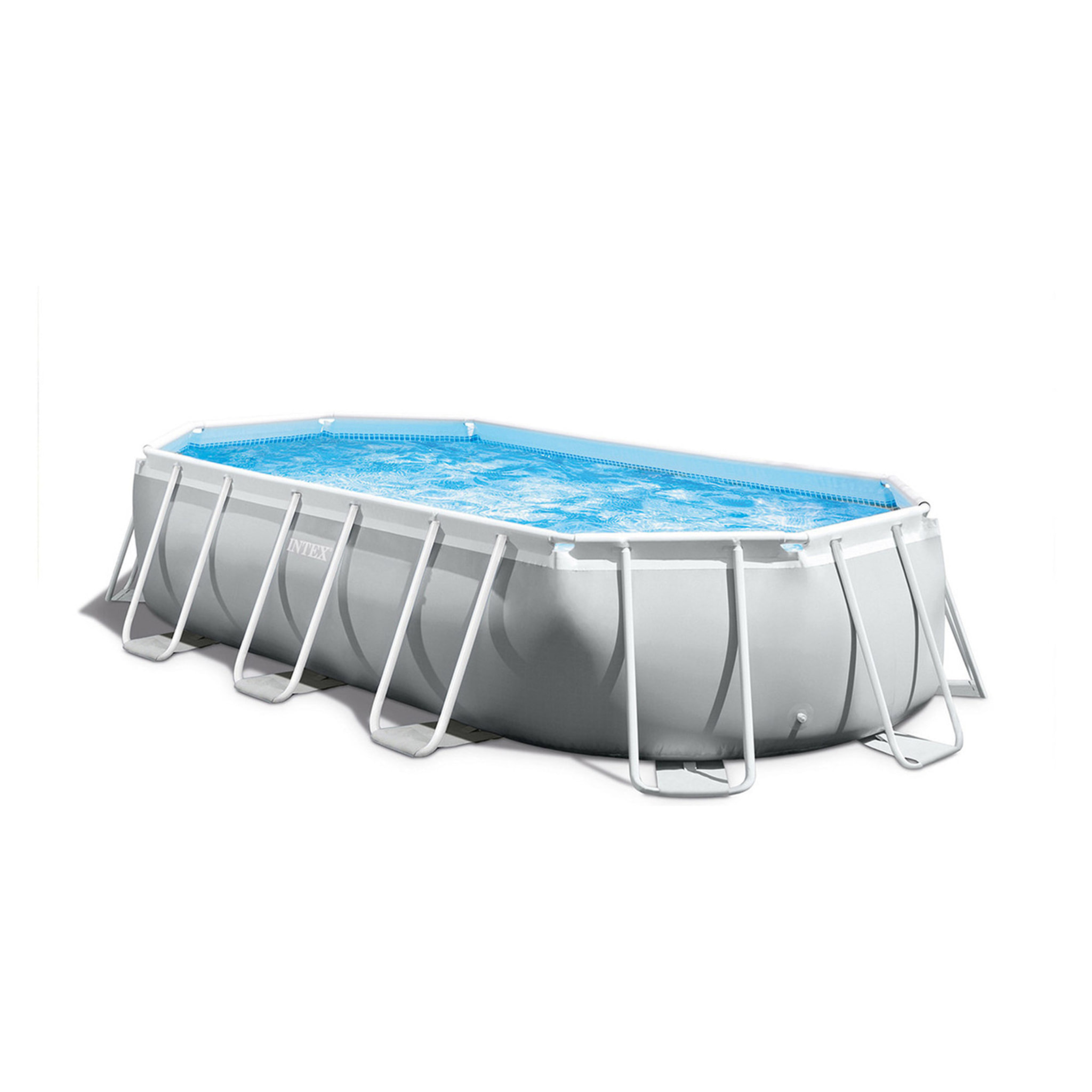 Intex Piscina Prisma Frame ovale con Pompa Filtro, Scaletta e Teli, 503x274x122 cm