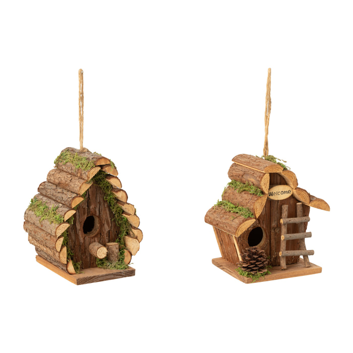 J-Line nichoir Echelle - bois - naturel - small - 2 pcs