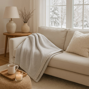 Couverture 100%polyester 250gsm mamie 2 pers