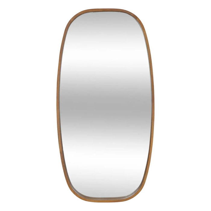 Miroir ovale Jasna bois 113x57cm