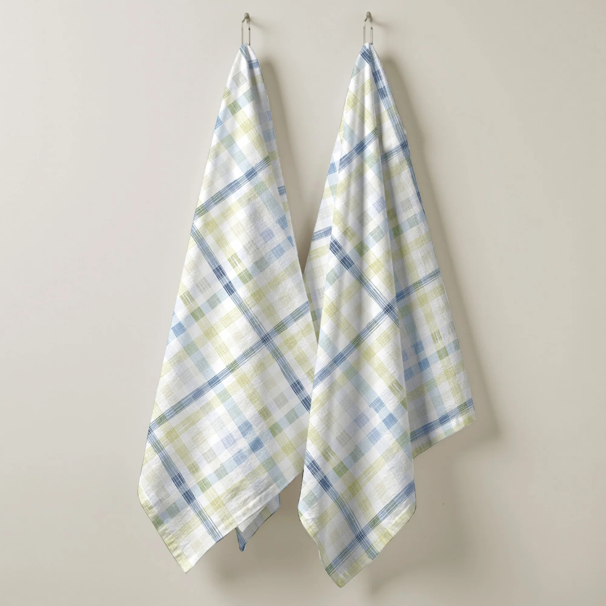 Lot de 2 torchons de cuisine 100% coton Agueda