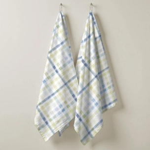 Lot de 2 torchons de cuisine 100% coton Agueda