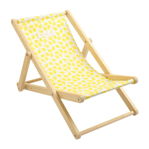 Chilienne transat enfant toile coton