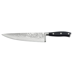Carbon - Couteau de chef 20 cm martelé avec protection de lame