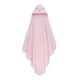 Capa Baño 1X1 Mod Oso+Dudu Muselina Rosa