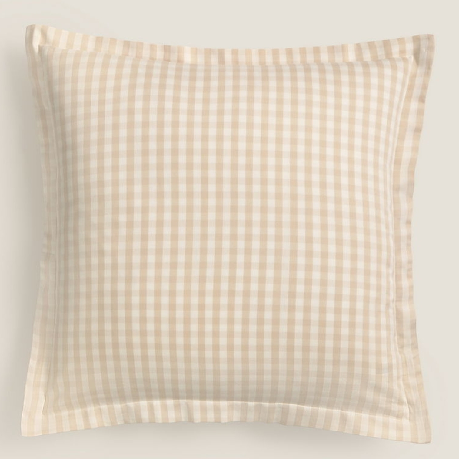 Funda de cuadrante algodón satén cuadros vichy Kimcuad color marron beige 100% Algodón