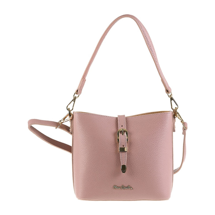 Borsa a spalla da donna Made in Italy - Modello Valeria Elite - 100% pelle - 22.0 x 19.5 x 10.5 cm