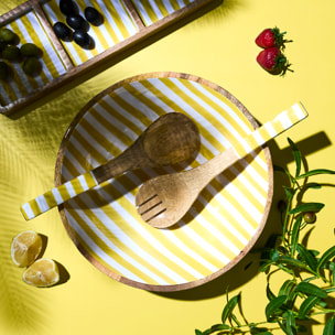 Couvert A Salade Manguier Dolce Vita Jaune