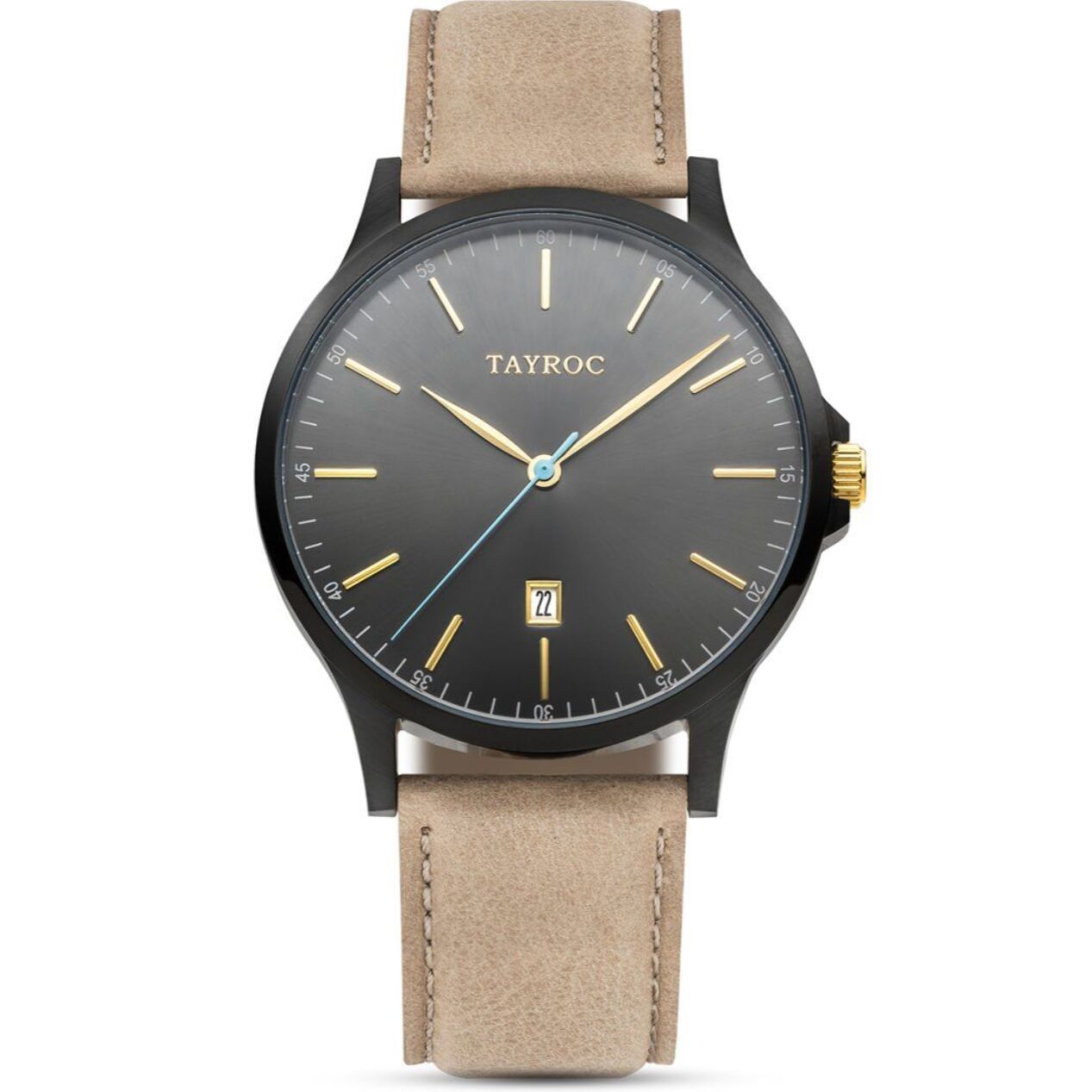 Reloj Tayroc TXM099 Hombre Analogico Cuarzo con Correa de Cuero