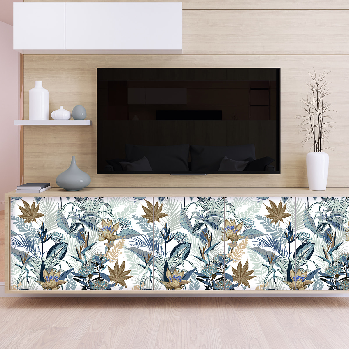 Sticker meuble tropical Guatire 60 x 90 cm