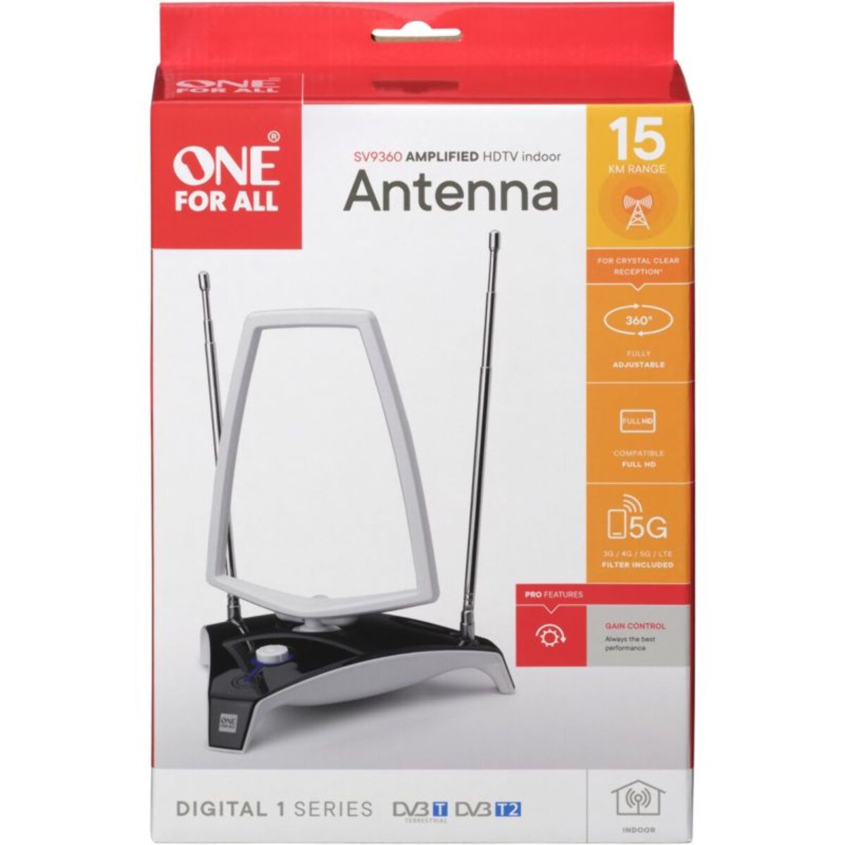 Antenne intérieure ONE FOR ALL SV9360 filtre 5G