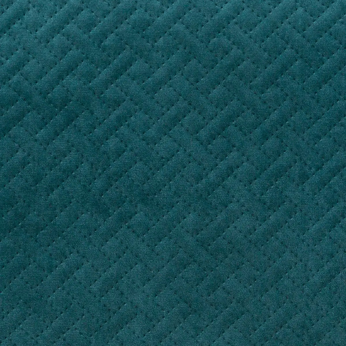 Coussin "Dolce" - velours embossé - bleu canard 38x58 cm