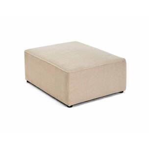 Topaze - pouf - en velours texturé - Beige