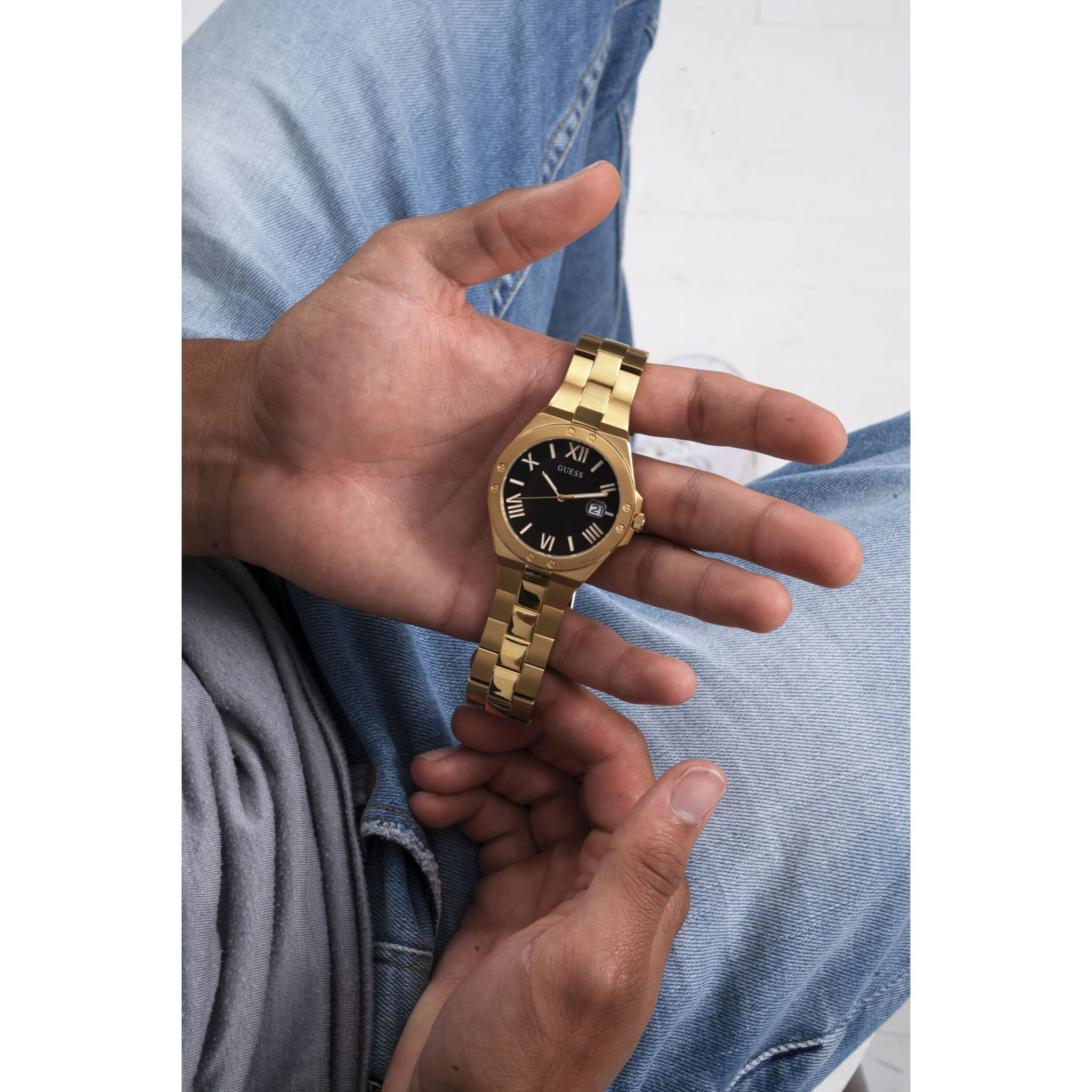 Guess Reloj Analógico Analógico De Cuarzo Perspectiva Gd