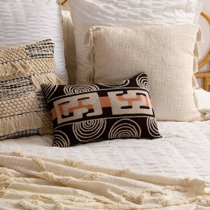 Coussin Mira 30x50cm marron