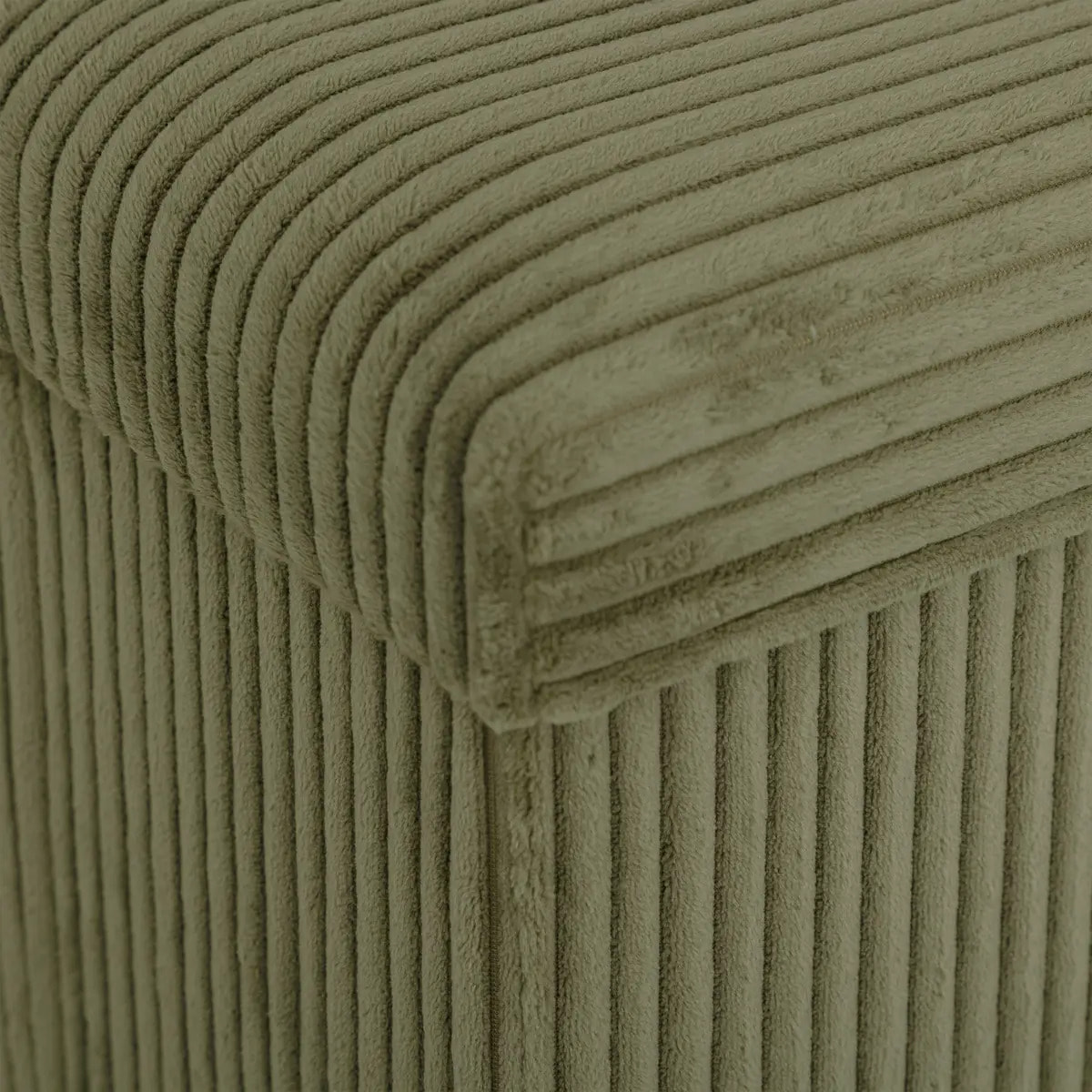Pouf pliant Arum vert Kaki 76x38cm