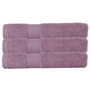 Lot de 3 draps de bain 500 gr/m2 100% coton