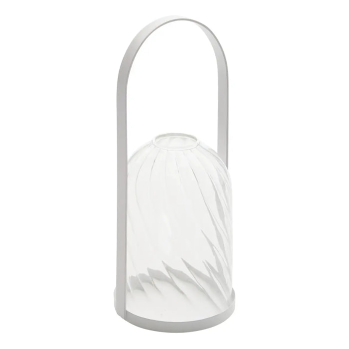 Lanterne Fleur de rose H20cm