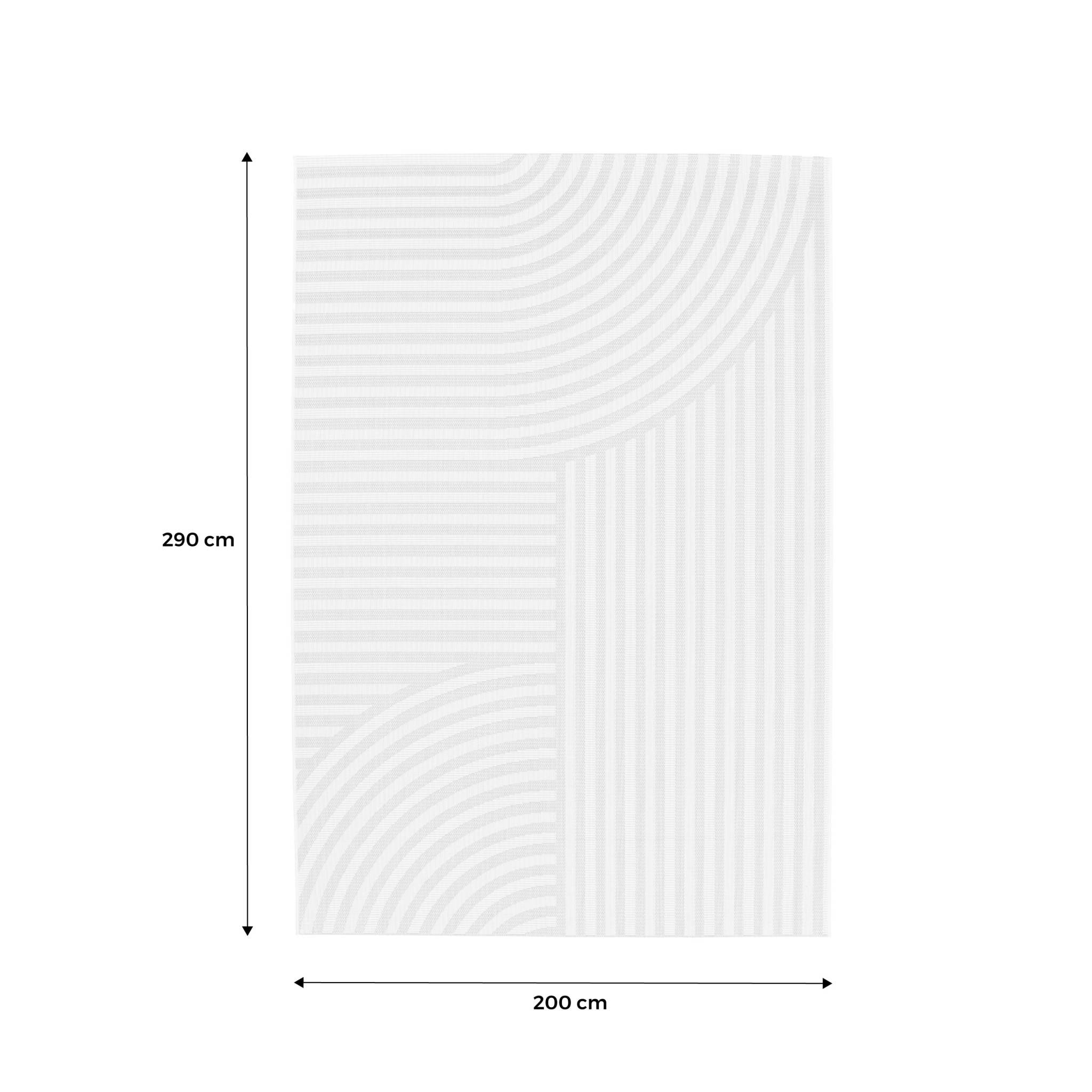 Tapis intérieur/extérieur motif arches beige BELLAMY