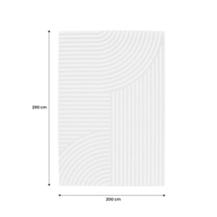 Tapis intérieur/extérieur motif arches beige BELLAMY