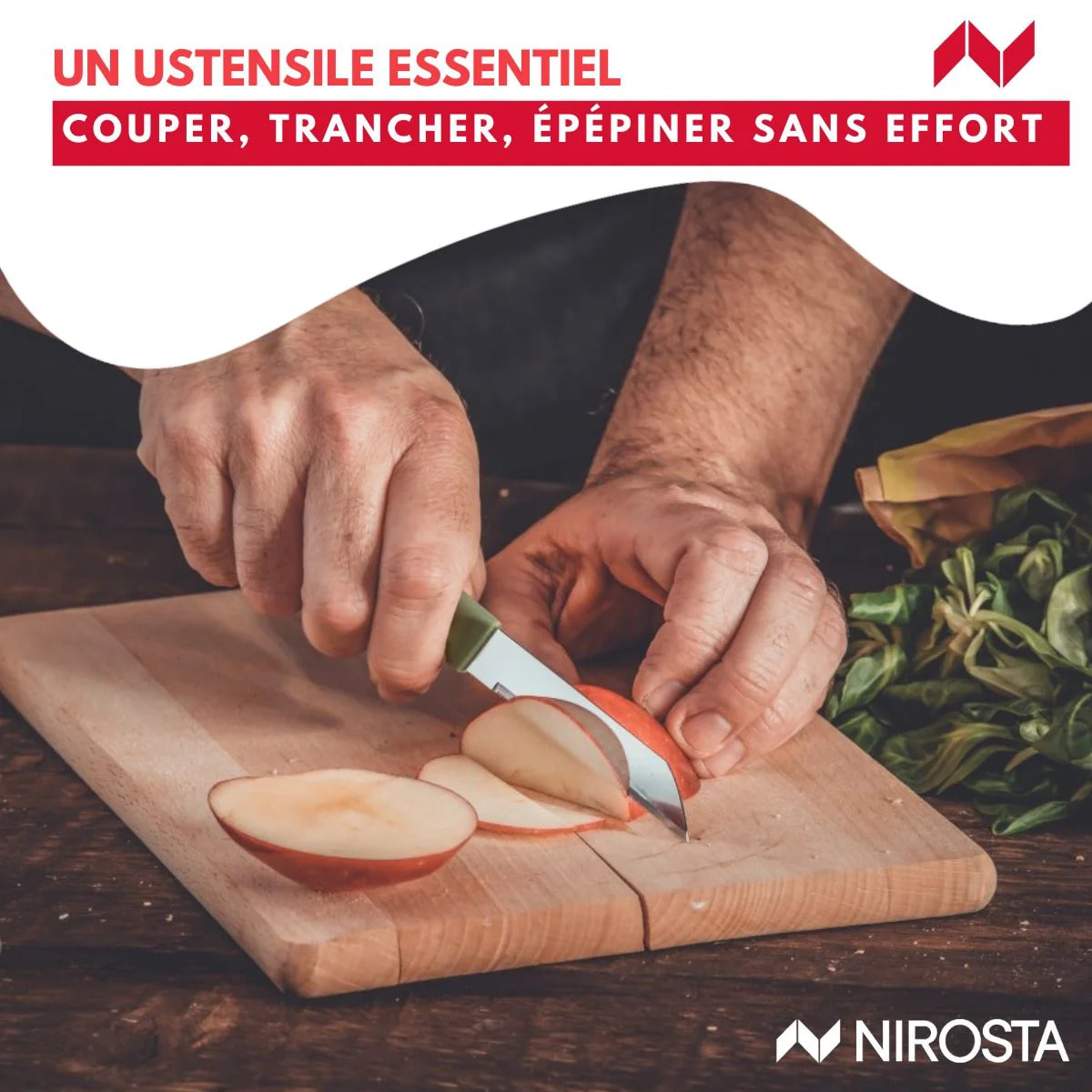 Couteau à légumes 19 cm Nirosta Elemental