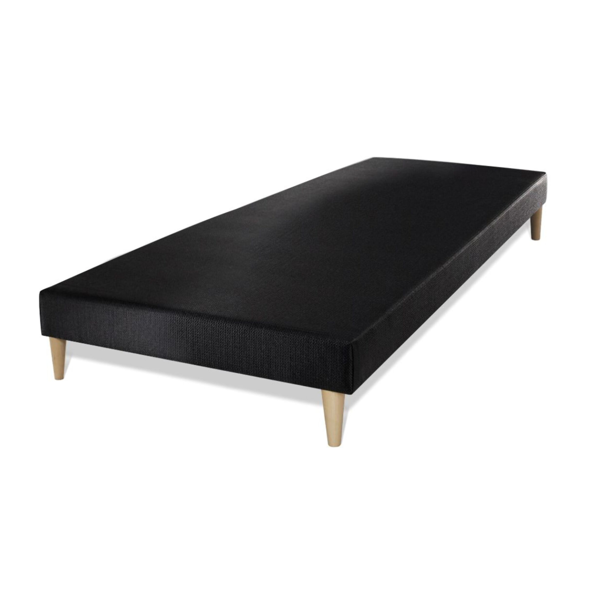 Ensemble - Matelas Mémoire de forme 20cm d'épaisseur - 3 zones de confort - Confort ferme - Sommier tapissier monobloc - 1 place