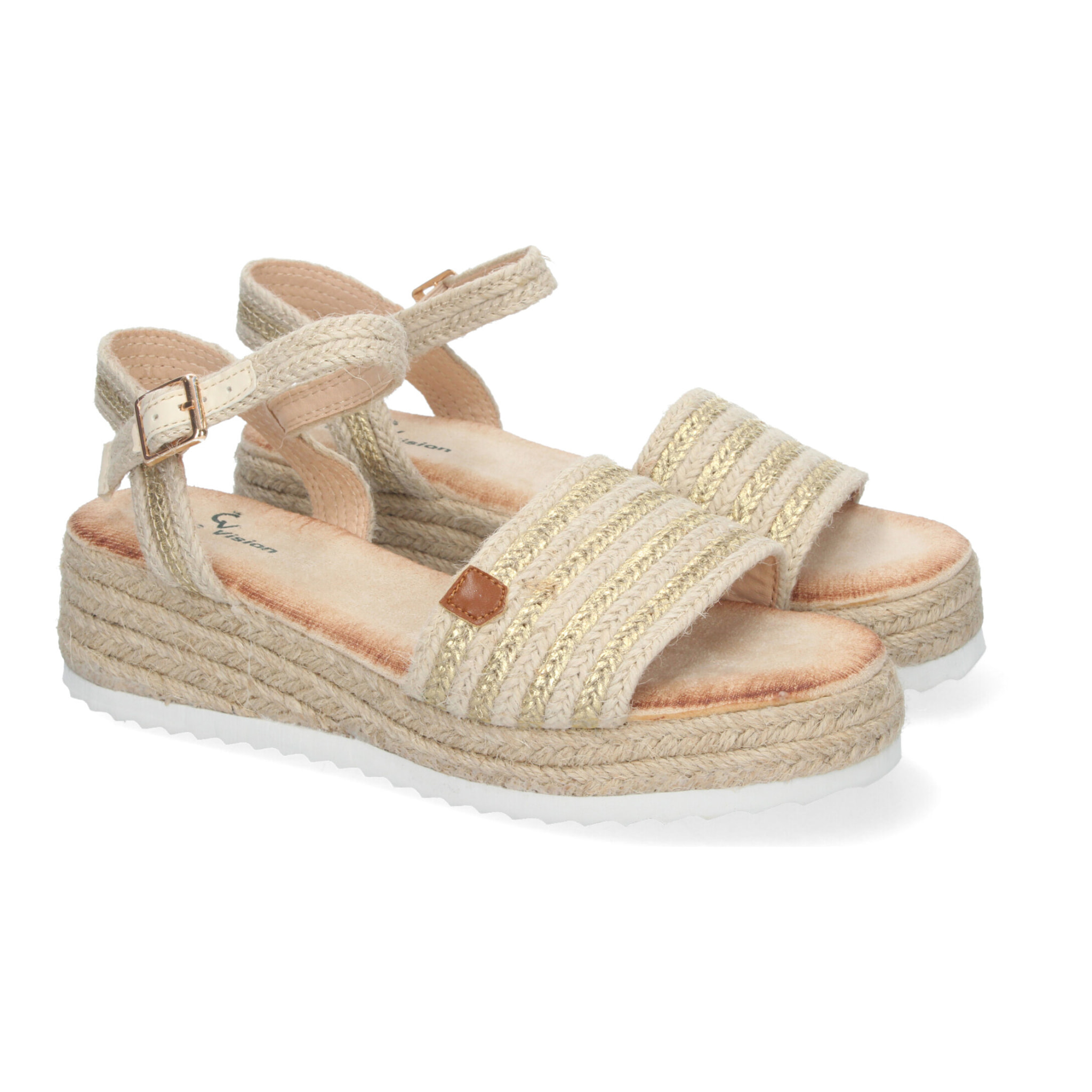 Sandalias para mujer de Verano con Cuña de Yute