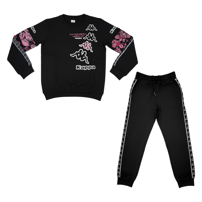 Tuta Ragazza KAPPA 8 - 16 Anni Cotone Felpato
