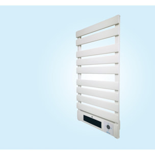 Toallero Eléctrico 1500W en aluminio blanco con display LED NTW-25 PURLINE