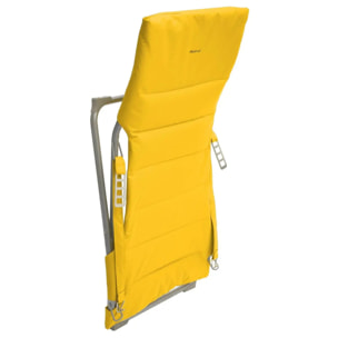 Fauteuil relax de jardin Milos Jaune moutarde