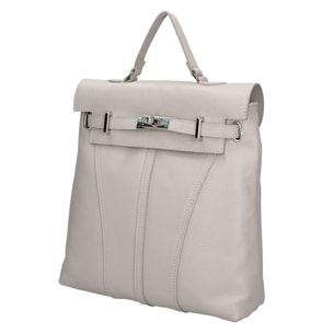 Borsa a mano convertibile in zaino da donna In Vera pelle Made in Italy 29x29x8 cm