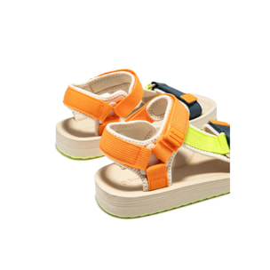 Sandalias De Mujer Forest Neo Naranja / Beige D.Franklin