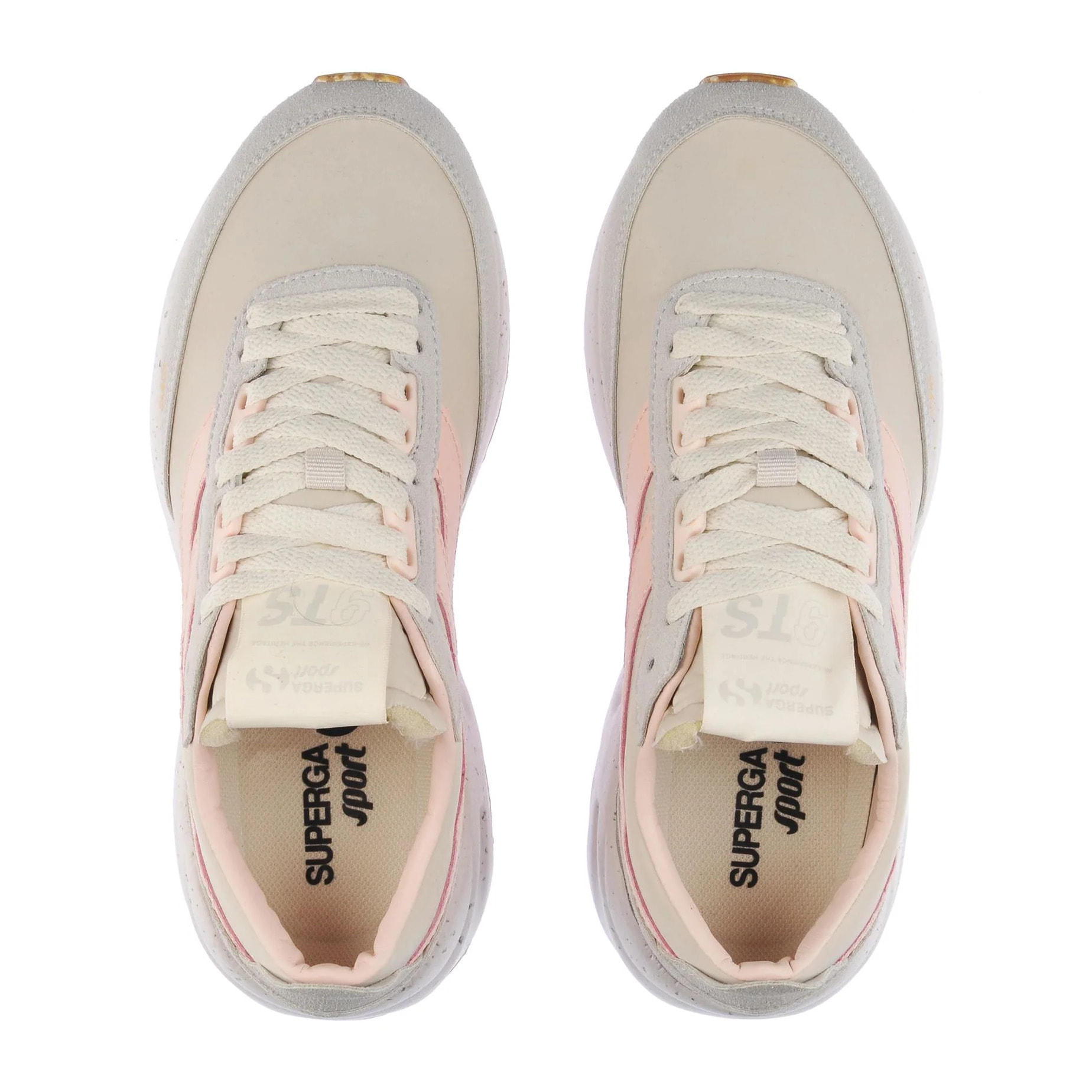 Sneakers Superga Uomo/Donna Beige 4089 TRAINING 9TS SLIM VEGAN FAUX LEATHER