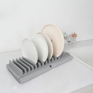 Egouttoir à vaisselle en plastique et tapis