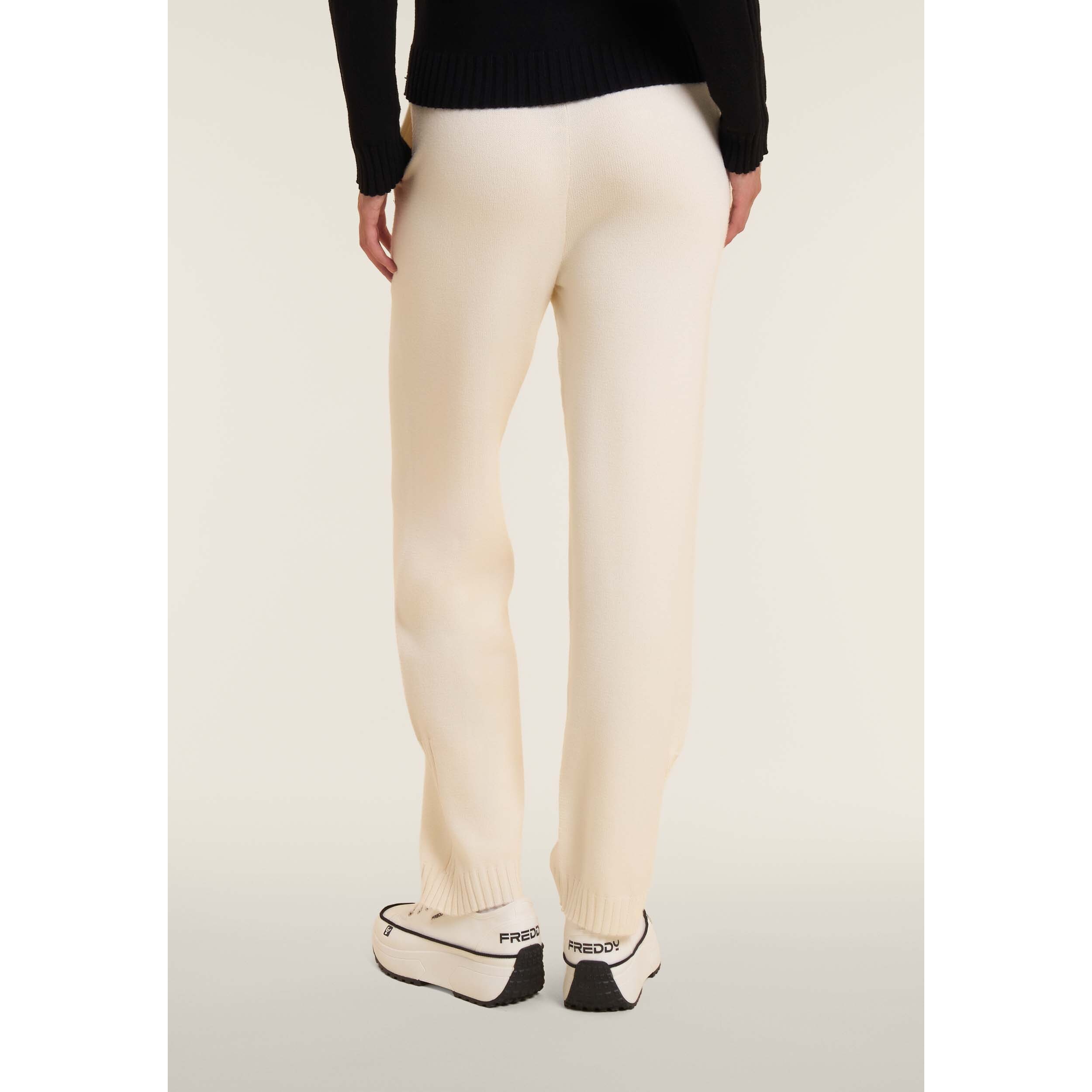 Pantalone donna gamba dritta in tricot