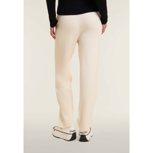 Pantalone donna gamba dritta in tricot