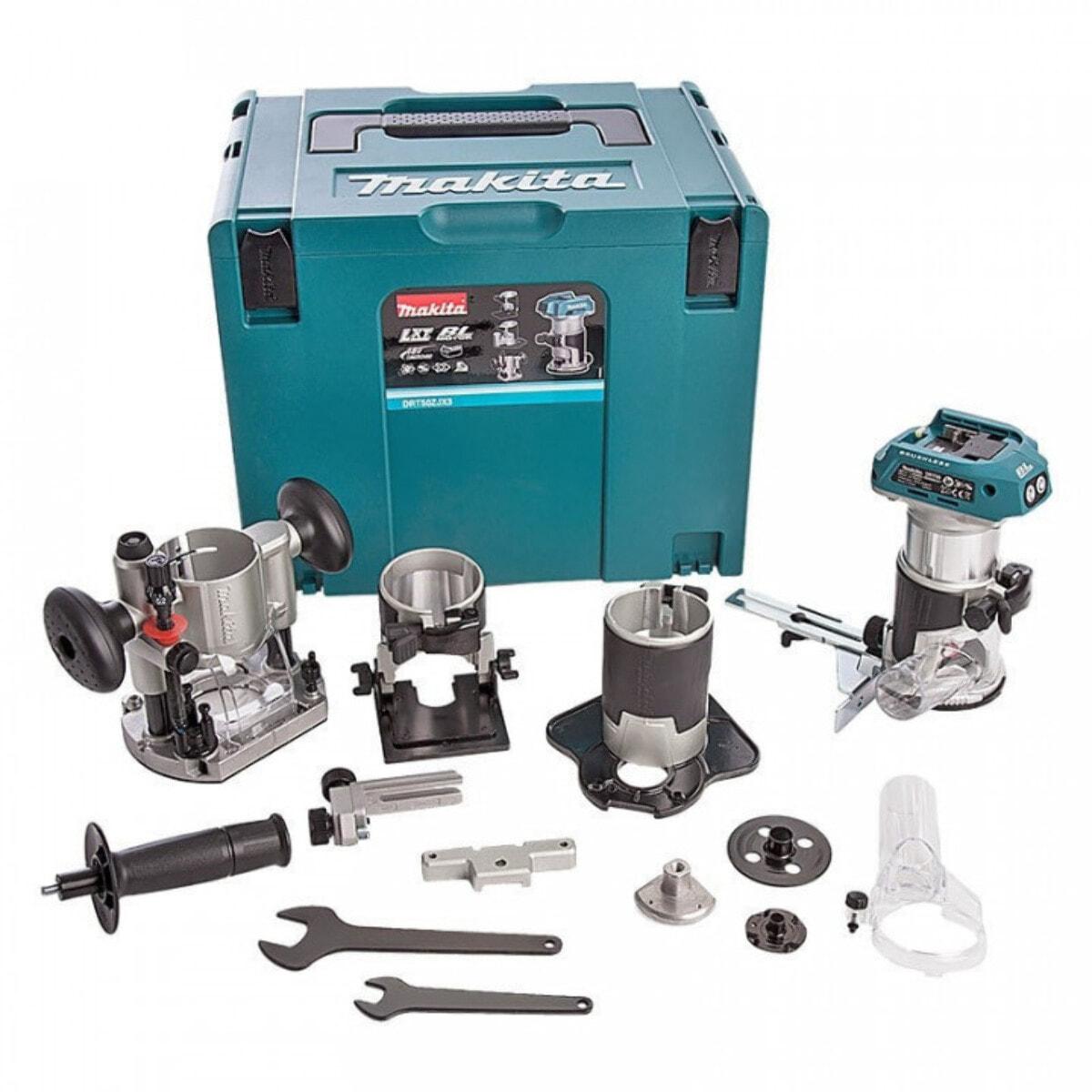 Recortadora 18 V 8 mm + accesorios MAKITA - Sin batería ni cargador - DRT50ZJX3