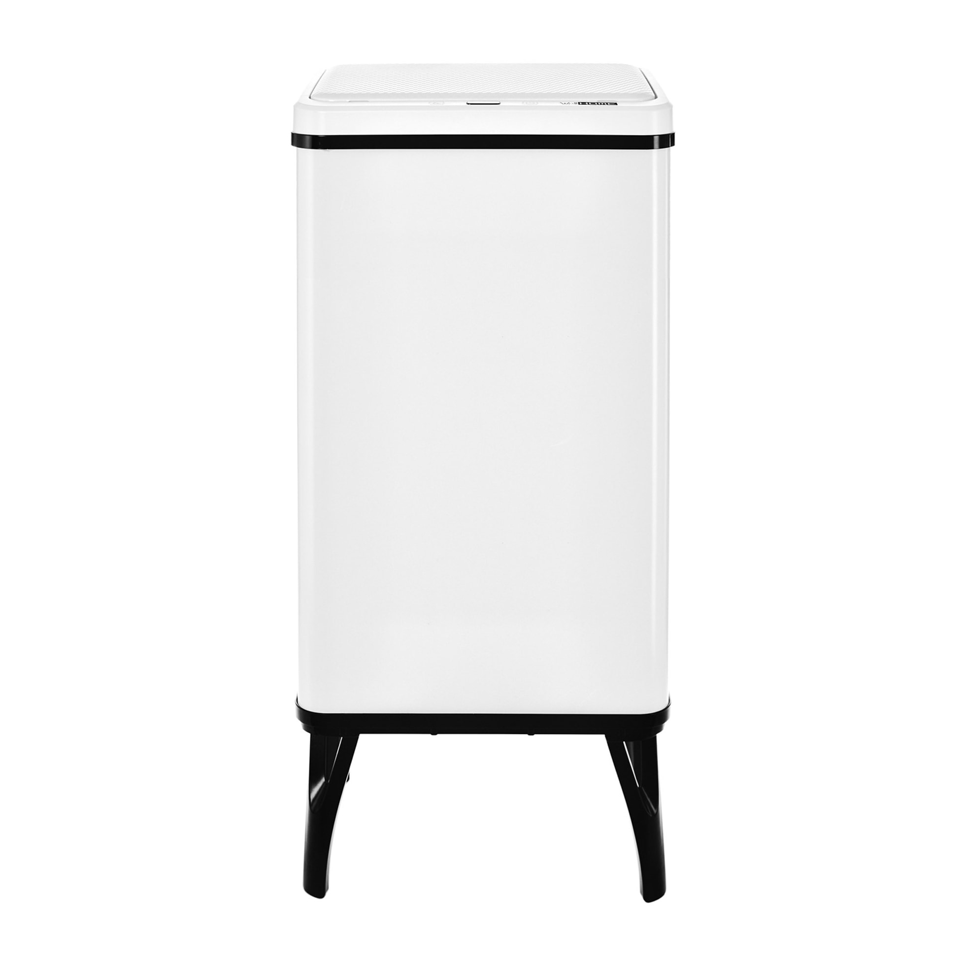 Well home - cubo de basura inteligente con apertura automática y contacto manual en color blanco.