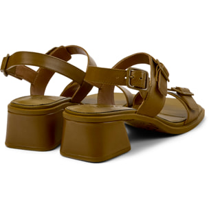 Sandalias - CAMPER Kora Sandal - Verde - Cuero liso