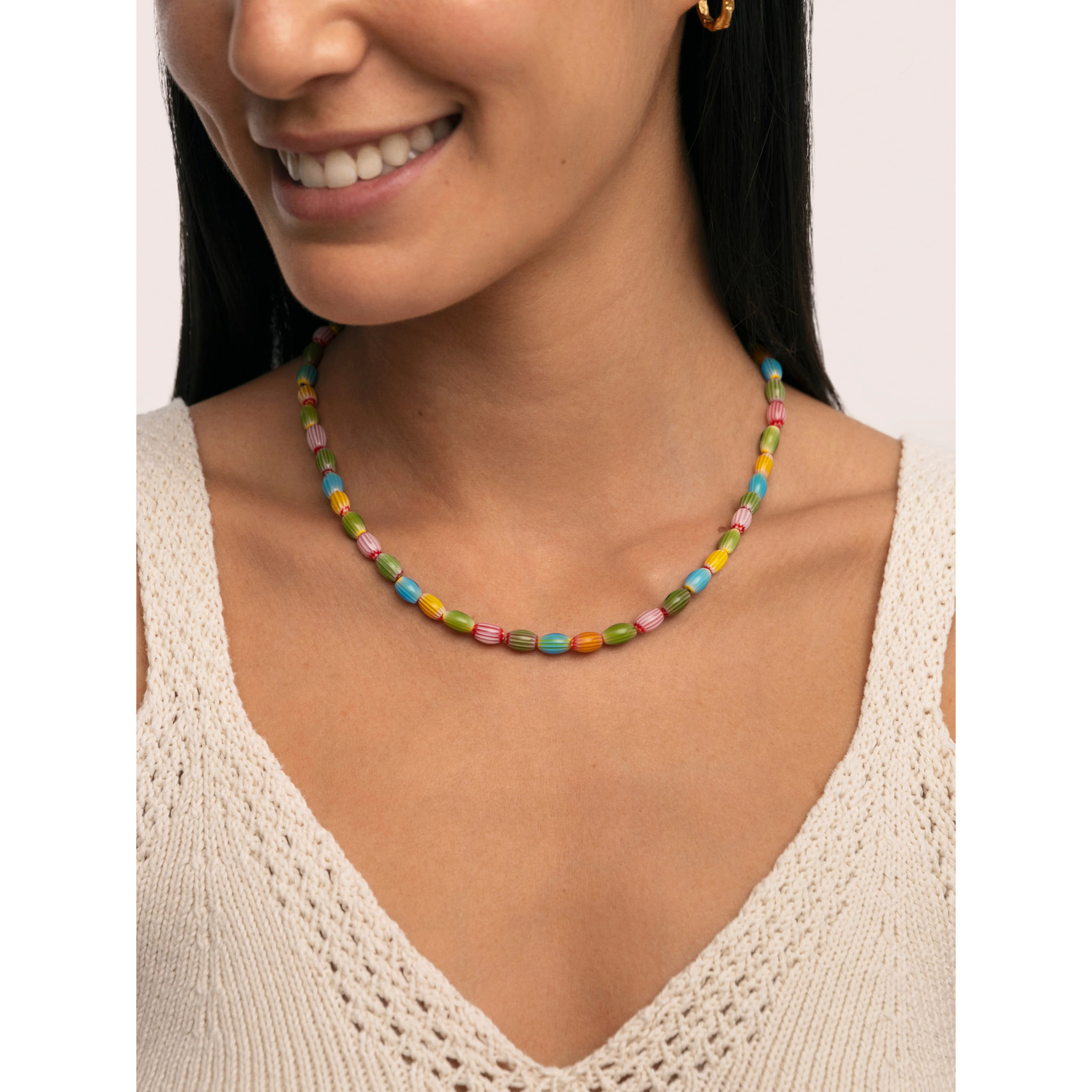 Collar Tarifa Acero Baño Oro