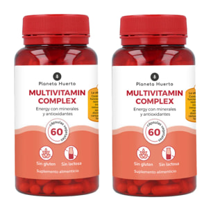Pack 2x Multivitamin Complex Planeta Huerto 60 cápsulas