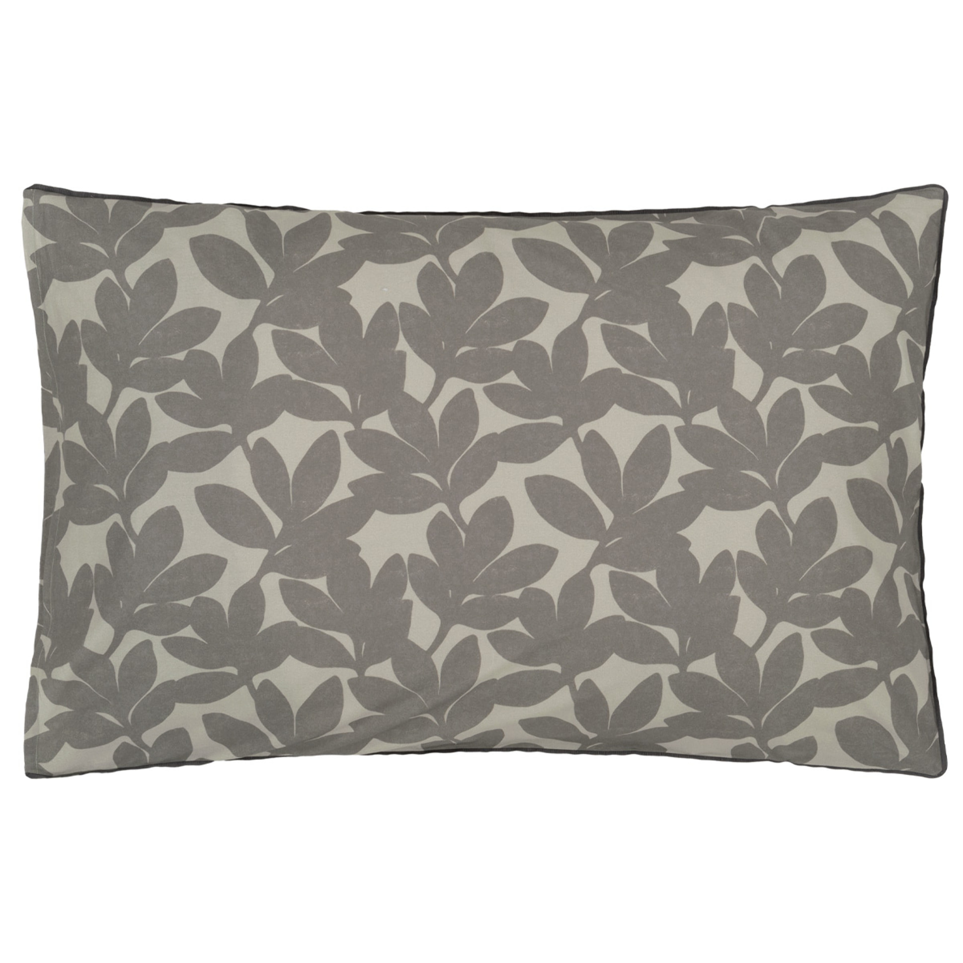 Taie d'oreiller imprimée en percale de coton, TANJORE, Vert