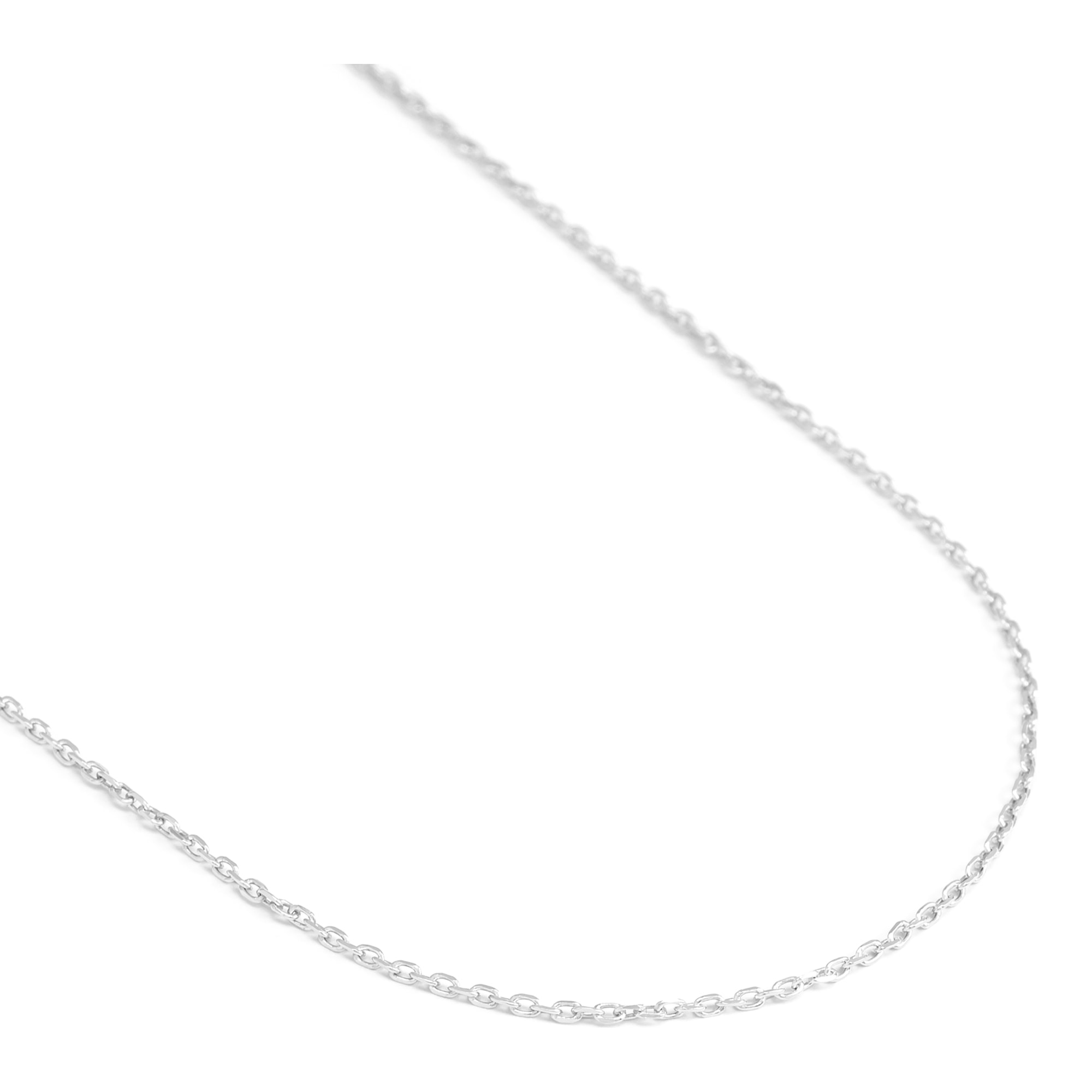 Collar Plata de Ley 925 con trama Forzatina de alargue y eslabones planos