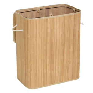 Panier à linge 60L bambou