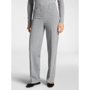 Elena Mirò - Pantalones pull on de punto Milano - Gris