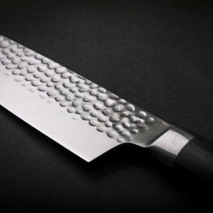 Couteau Santoku | Lame 180 mm | Acier Inoxydable | Lame Japonaise 440C