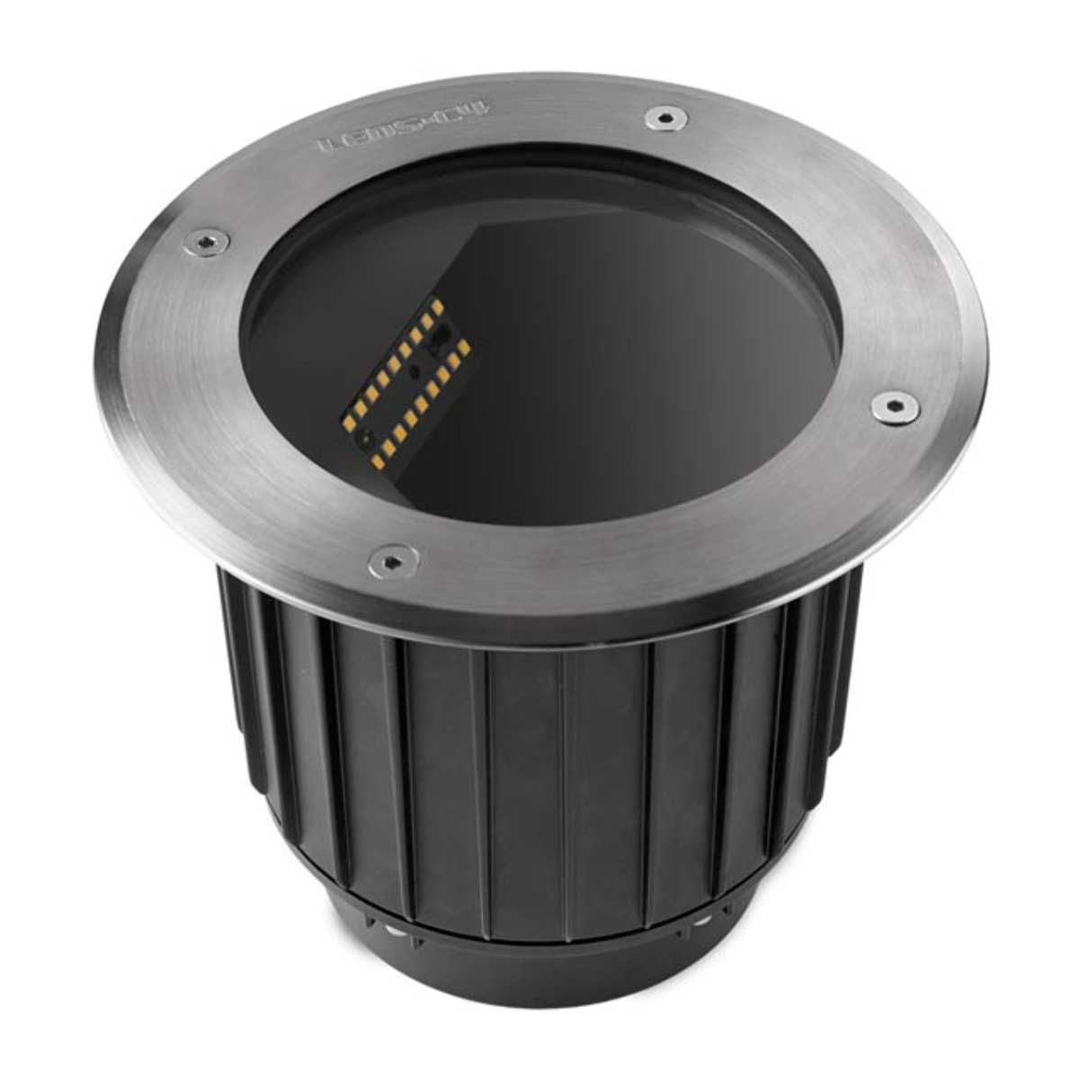 LEDS C4 Empotrable de suelo IP65-IP67 Gea Wall Washer ø225mm LED 27.5 Blanco cálido - 3000K ON-OFF Acero inoxidable AISI 316 1008lm