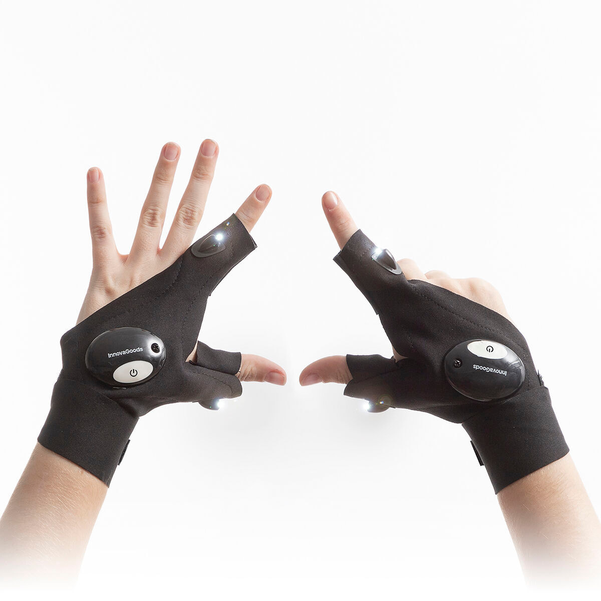 Guantes con Luz LED Gleds InnovaGoods 2 Unidades