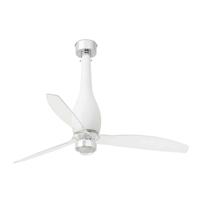 ETERFAN M LED Ventilateur blanc mat/transparent DC