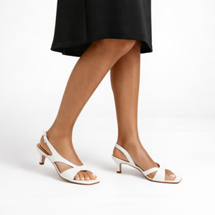 Sandali cinturino regolabile - tacco 6,0 cm